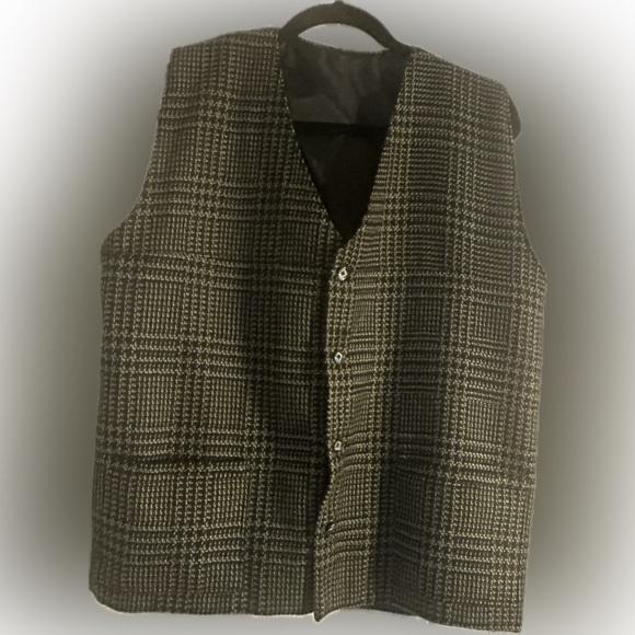 Vintage Plaid Vest - size M/L - Picture 3 of 7
